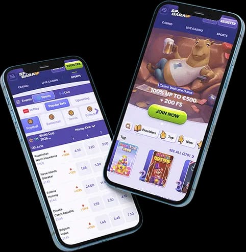 Spinbara casinò online su smartphone