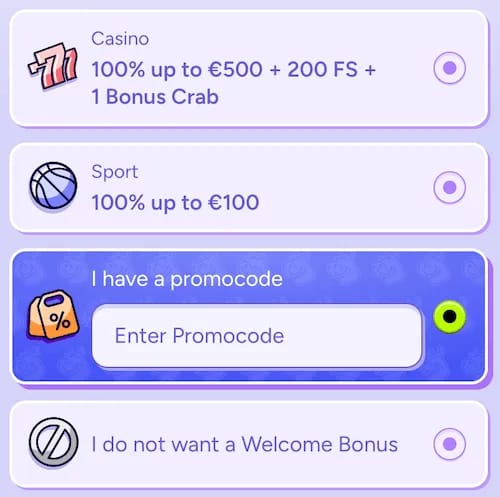 Codice promozionale esclusivo Spinbara Casinò